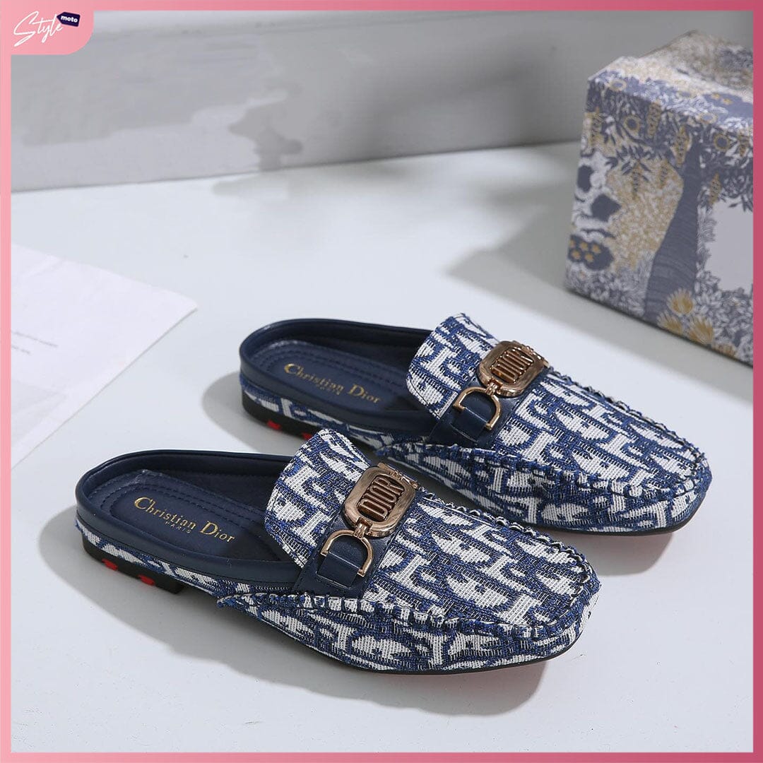 CD1071-D70 Casual Half-Shoe Loafer Shoes StyleMoto Blue 35 