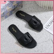 CD233-D188 Women's Casual Flat Sandal Shoes StyleMoto Black 35 