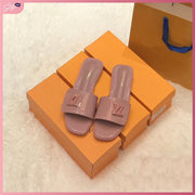 LV601-76 Casual Flat Sandal Shoes StyleMoto Pink 35 