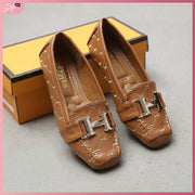 H319-993 Casual Loafer Shoes StyleMoto Camel 35 