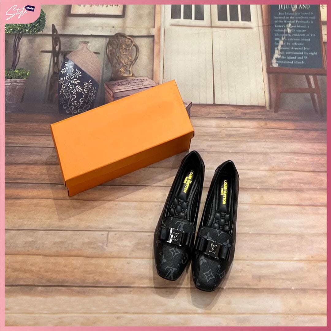 LV319-221 Casual Loafer Shoes StyleMoto Black 35 