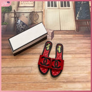 CC336-C8 Casual Flat Sandals Shoes StyleMoto Red 35 