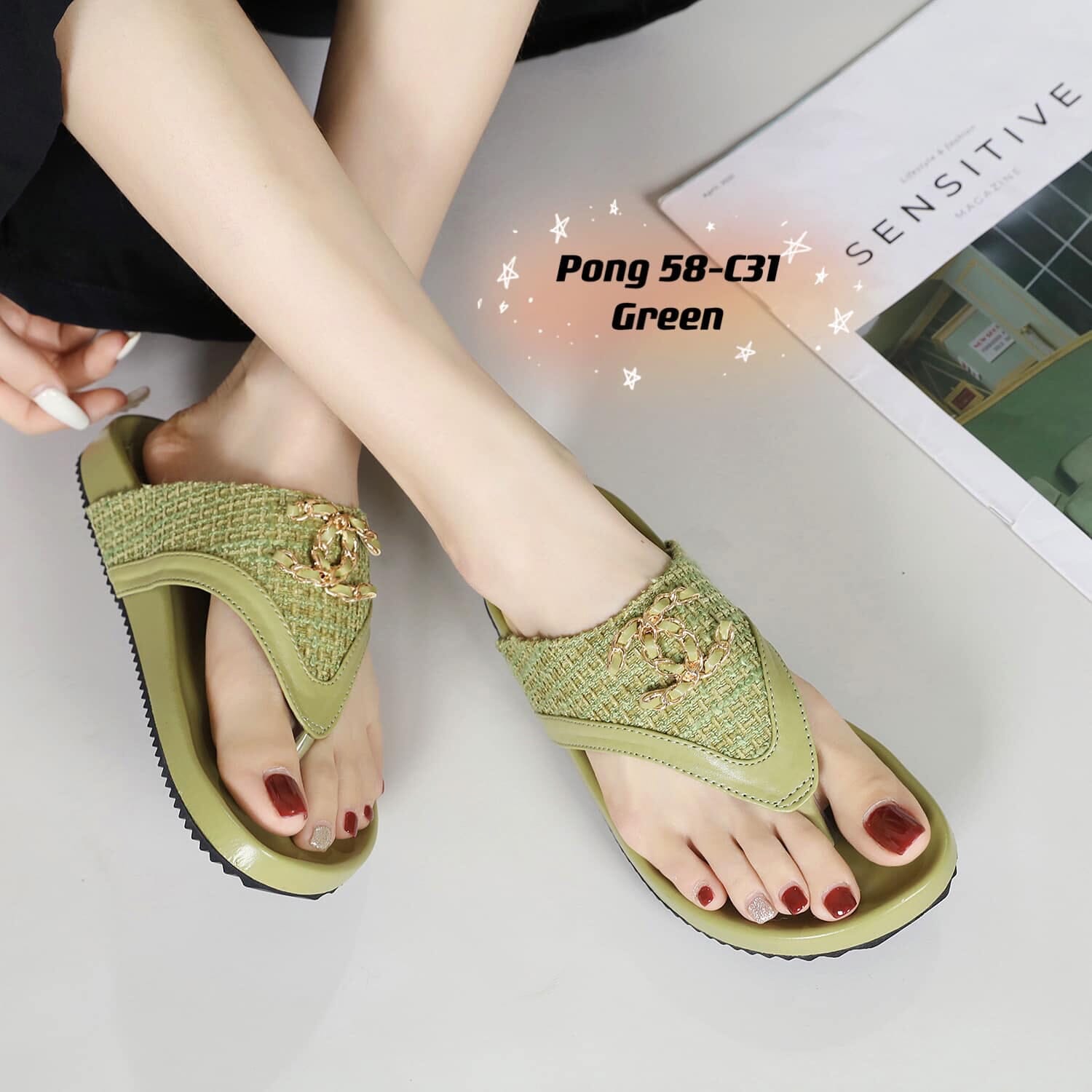 CC58-C31 Comfort Flat Sandal Shoes StyleMoto 