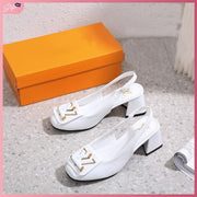 LV678-L91 Casual Korean Style 2-Inch Slingback Heels (Premium) Shoes StyleMoto White 35 