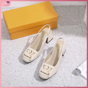LV678-L91 Casual Korean Style 2-Inch Slingback Heels (Premium) Shoes StyleMoto Apricot 35 