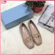PRD8756-6 Korean Style Casual Loafer Shoes StyleMoto Beige 35 