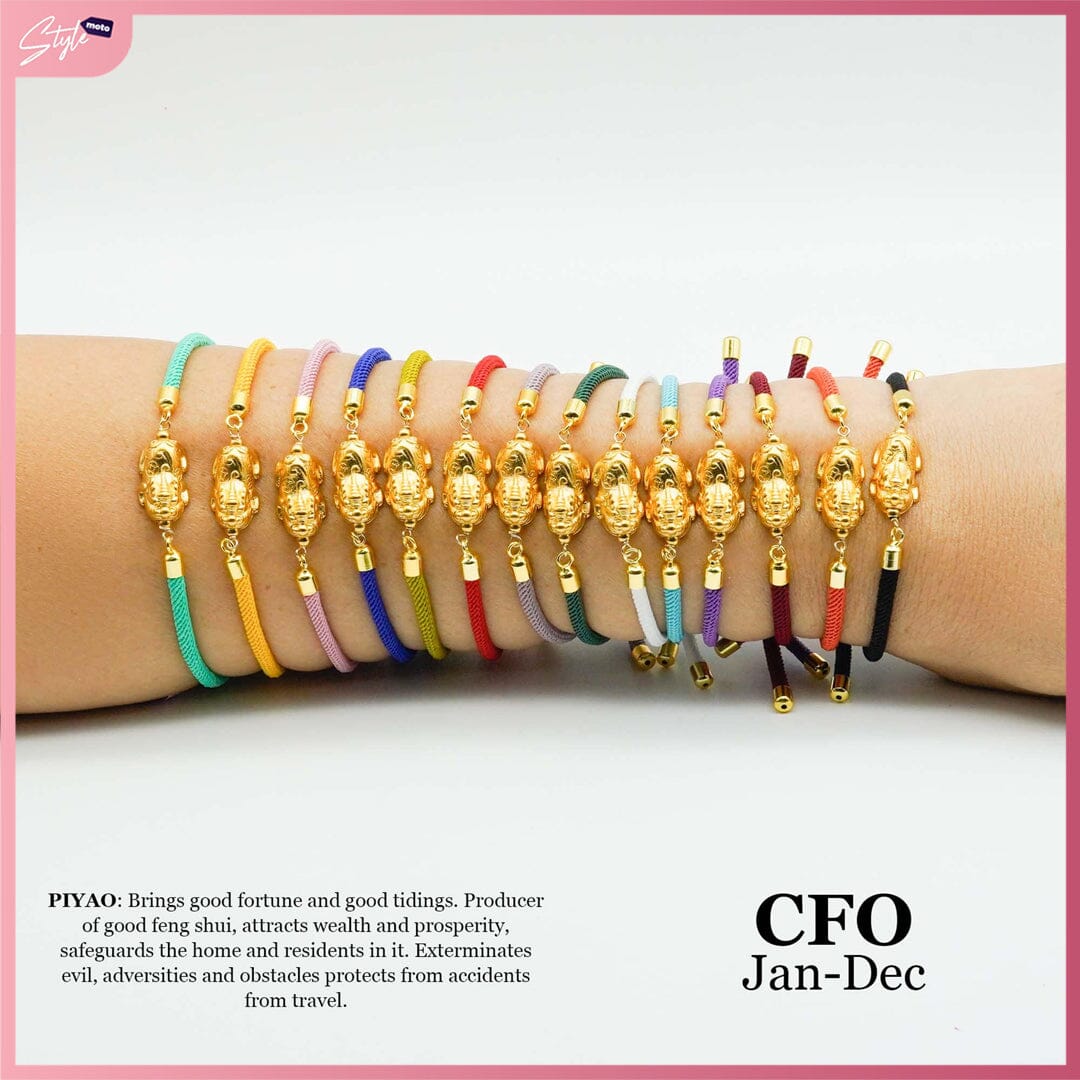 CFO2024 Lucky Charm Money Magnet PI-YAO Adjustable String Bracelet Bring Good Fortune Bracelets StyleMoto 