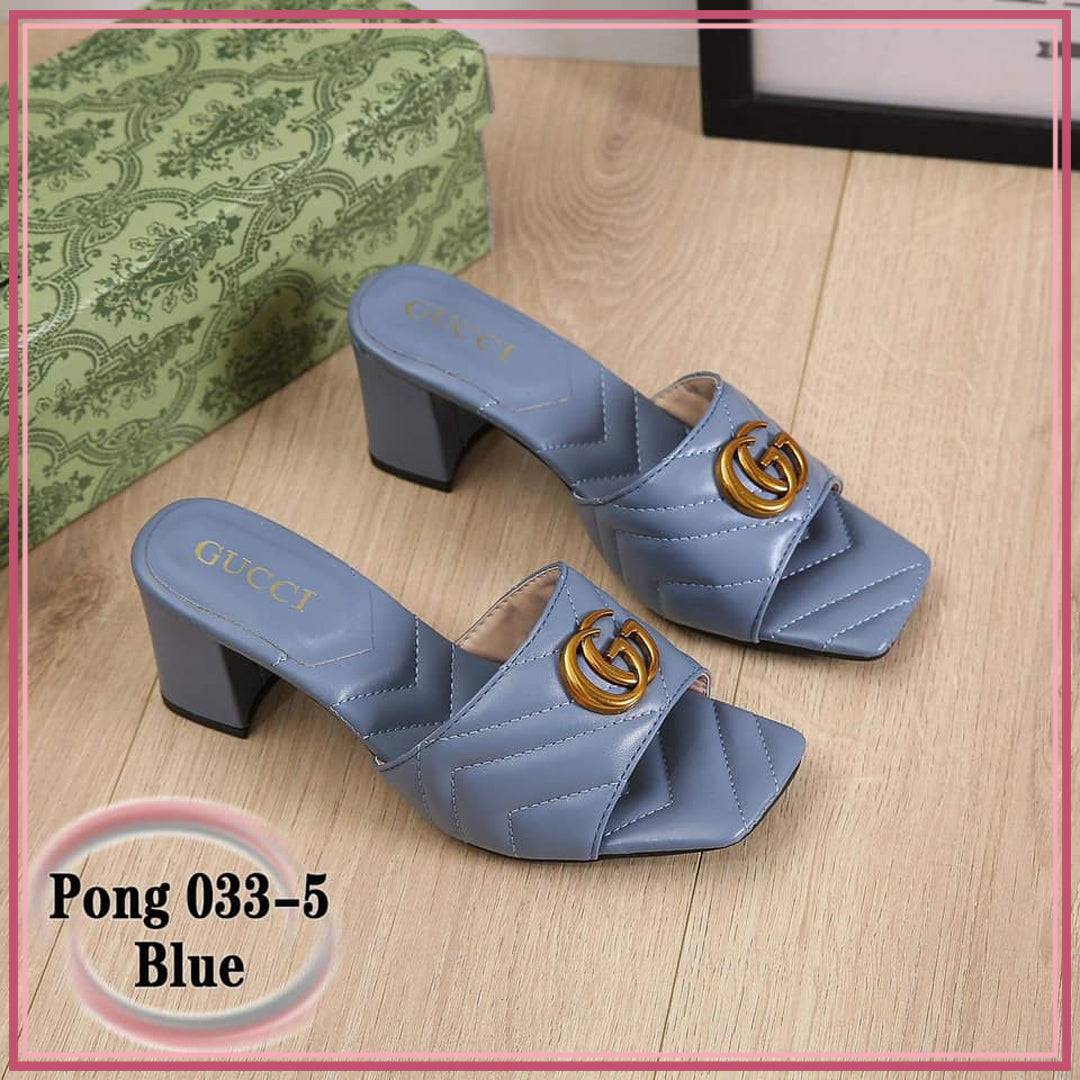 GG033-5 Casual 2-Inch Heels Sandal Shoes StyleMoto Blue 35 