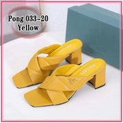 PRD033-20 Casual 2-Inch Heels Sandals Shoes StyleMoto Yellow 35 