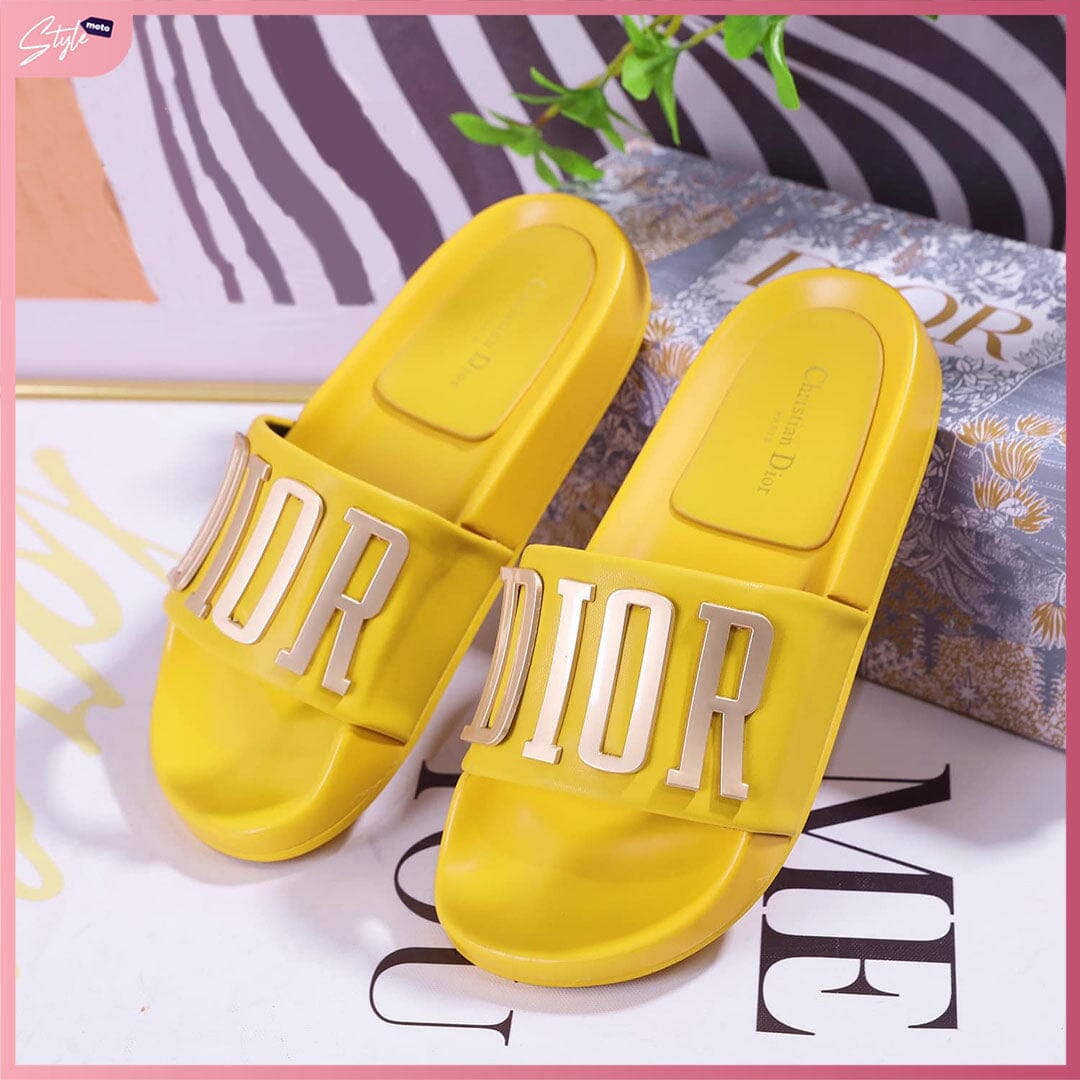 CD03-D13 Comfort Slide Shoes StyleMoto Yellow 35 