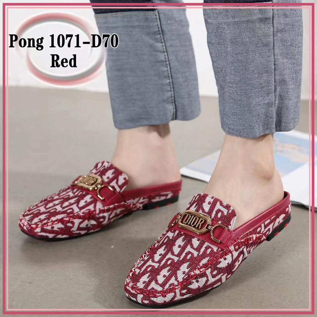 CD1071-D70 Casual Half-Shoe Loafer Shoes StyleMoto Red 35 