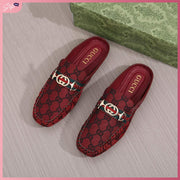 GG1071-9 Casual Half-Shoe Loafer Shoes StyleMoto Red 35 