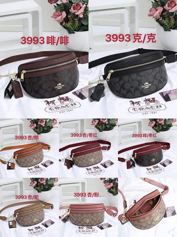 CH3993 Casual Belt Bag StyleMoto Apricot Black 