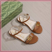 GG138-G88 Casual Flat Sandal Shoes StyleMoto Brown 35 