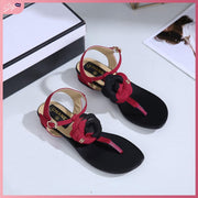 CC176 Casual Flat Thong Sandal Shoes StyleMoto Red 35 