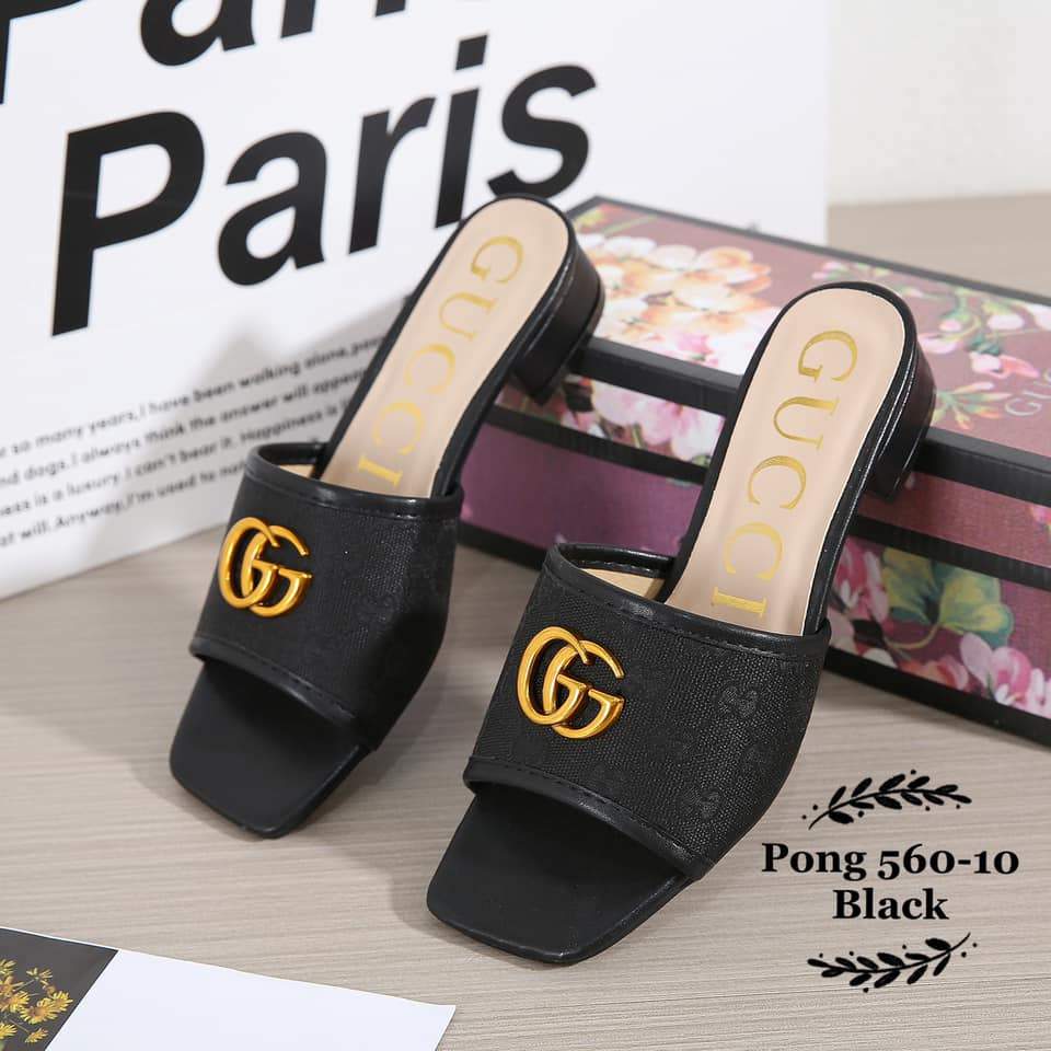 GG560-10 Casual 1-Inch Sandals StyleMoto Black 35 