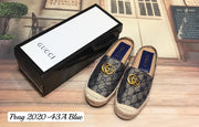 GG2020-43A Casual Half Shoes Espadrille StyleMoto Blue 35 