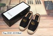 GG2020-43A Casual Half Shoes Espadrille StyleMoto Black 35 