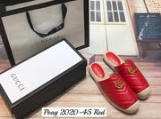 GG2020-45 Casual Half Shoes Espadrille StyleMoto Red 35 
