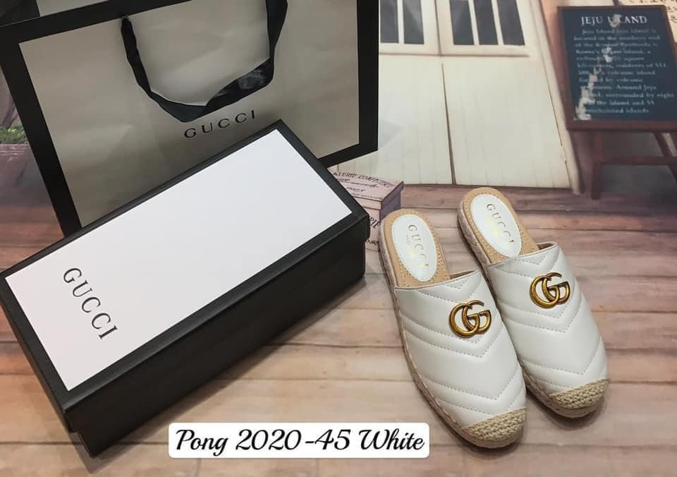 GG2020-45 Casual Half Shoes Espadrille StyleMoto White 35 