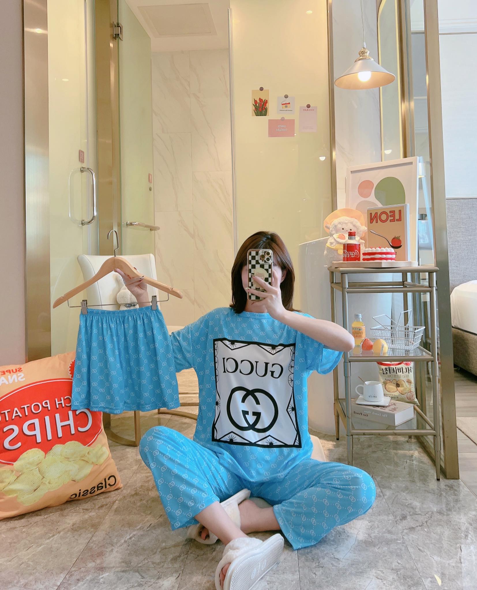 3-in-1 Sleepwear Pajama Set StyleMoto GG Blue 
