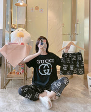 3-in-1 Sleepwear Pajama Set StyleMoto GG Black 
