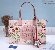 TB1678 Signature Ella Tote Bag StyleMoto Pink Printed Floral 