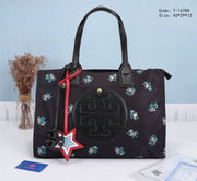 TB1678 Signature Ella Tote Bag StyleMoto Black Floral 