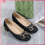 GG318-G70 Korean Style 1-Inch Heels Shoes StyleMoto Black 35 