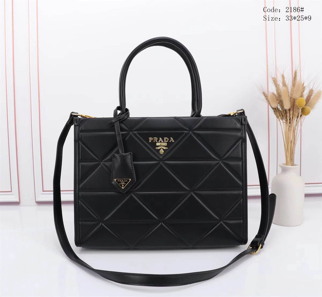 PRD2887 Casual Handbag With Sling StyleMoto Black 