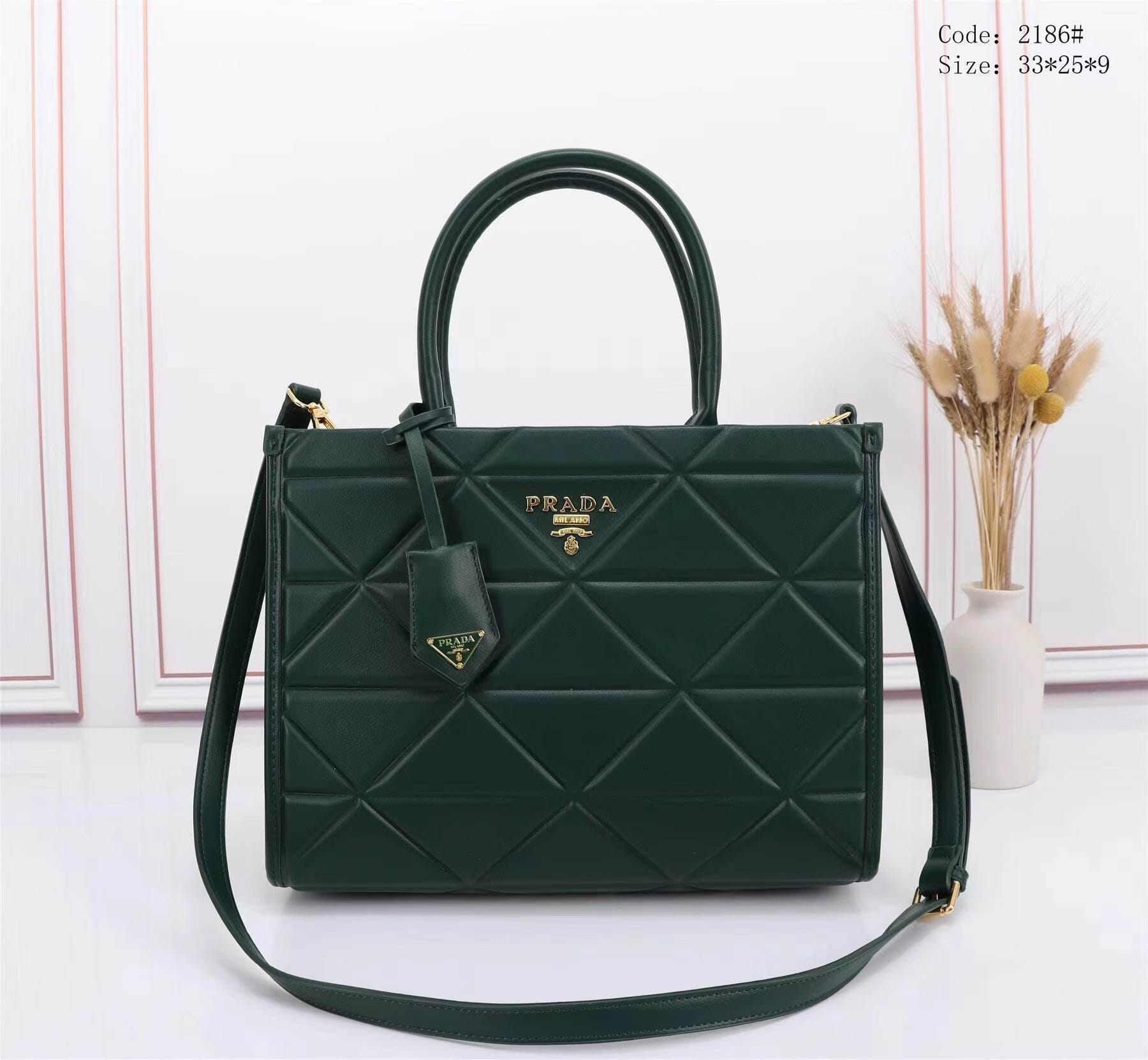 PRD2887 Casual Handbag With Sling StyleMoto Green 