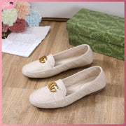 GG3199-G22 Korean Style Casual Loafer Shoes StyleMoto Beige 35 