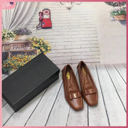 YSL3199-Y68 Casual Loafer Shoes StyleMoto Tan 35 