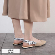 D478-D2 Canvass Flat Slingback Shoes Shoes StyleMoto 