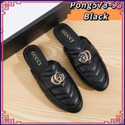 GG578-98 Casual Flat Half Shoes StyleMoto Black 35 