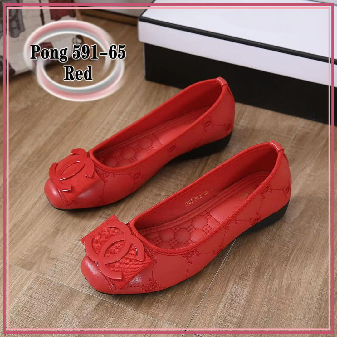 CC591-65 Casual Mini-Wedge Shoes Shoes StyleMoto Red 35 