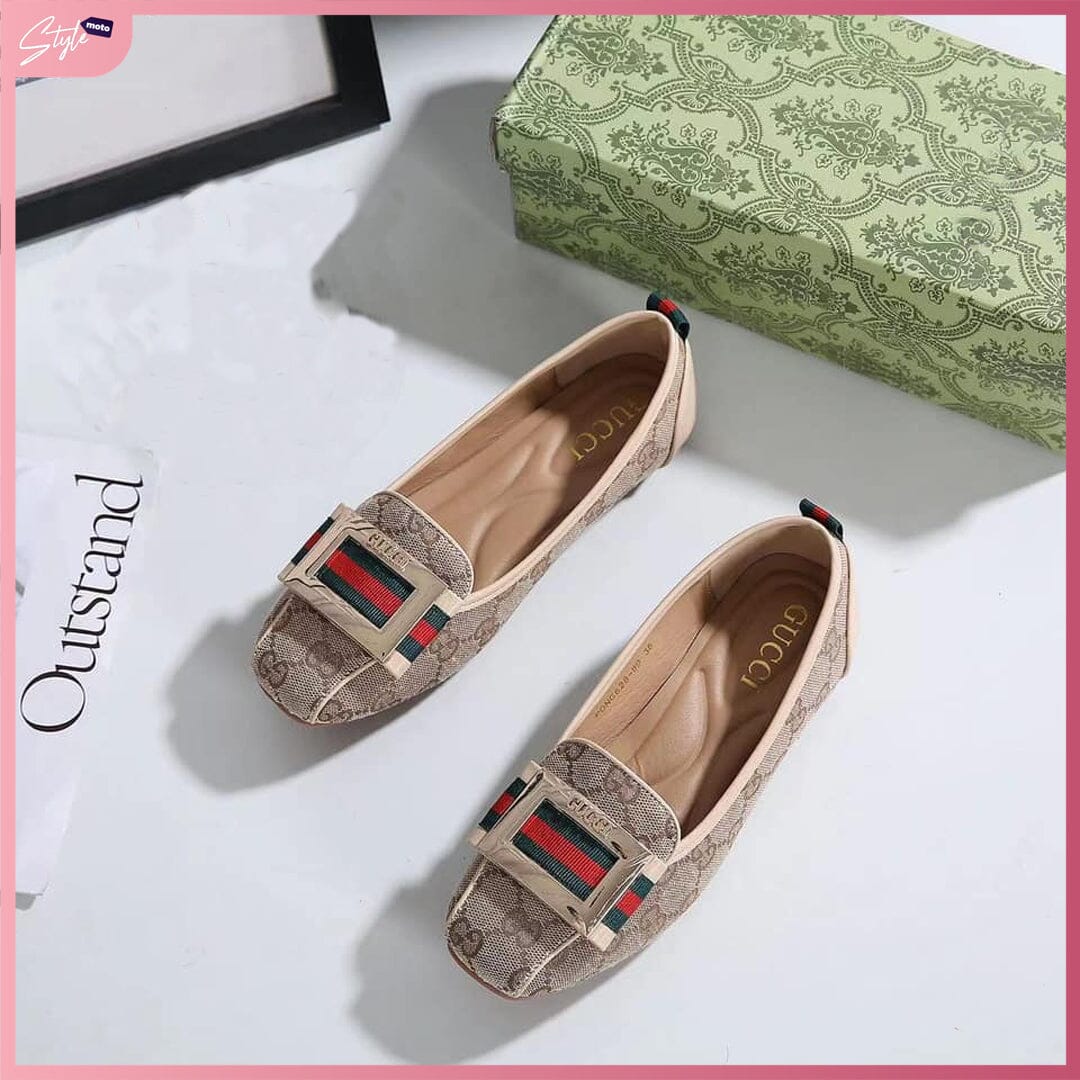 GG628-89 Casual Loafer Shoes StyleMoto Apricot 35 