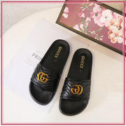 GG680-8 Marmont Slides Shoes StyleMoto Black 35 