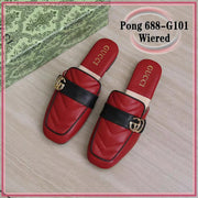GG688-G101 Casual Half-Shoe Loafer Shoes StyleMoto Red 35 