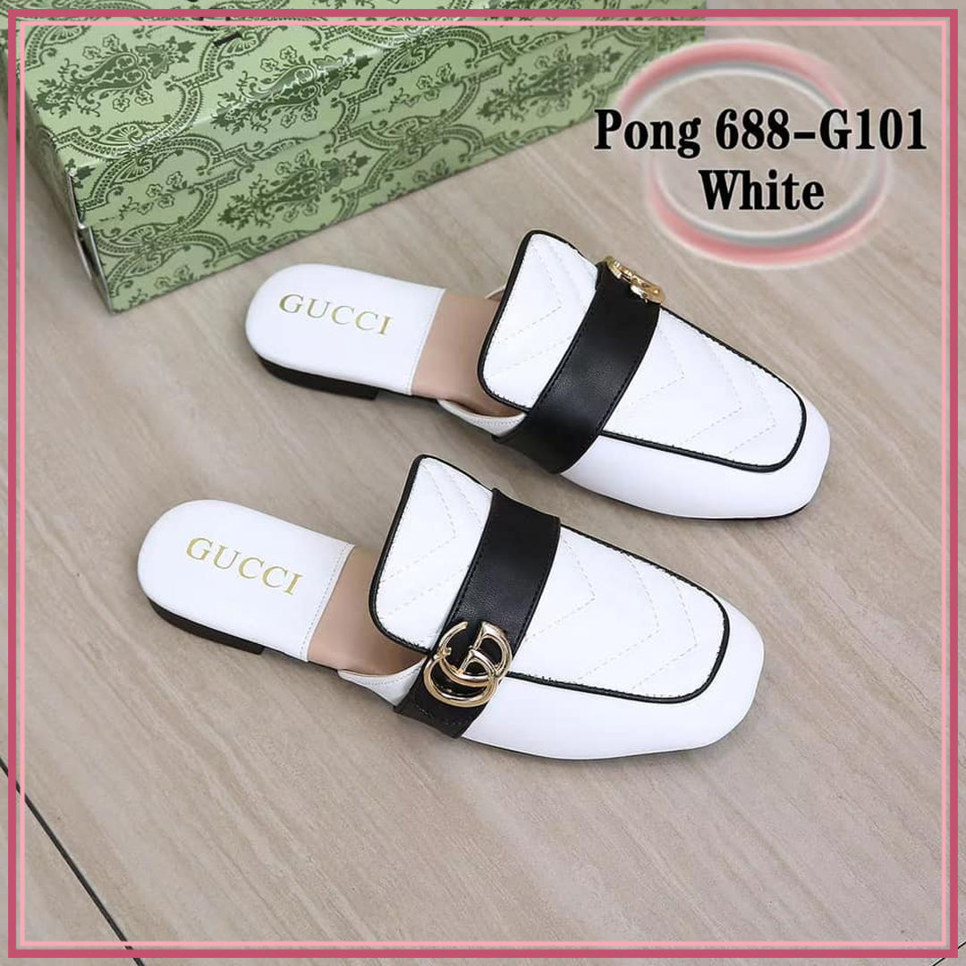 GG688-G101 Casual Half-Shoe Loafer Shoes StyleMoto White 35 