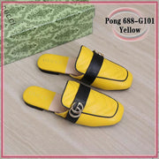 GG688-G101 Casual Half-Shoe Loafer Shoes StyleMoto Yellow 35 