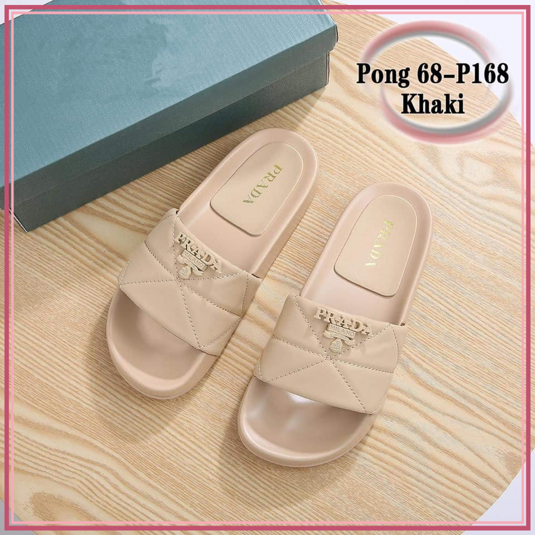 PRD68-P168 Comfort Slide Shoes StyleMoto Khaki 35 