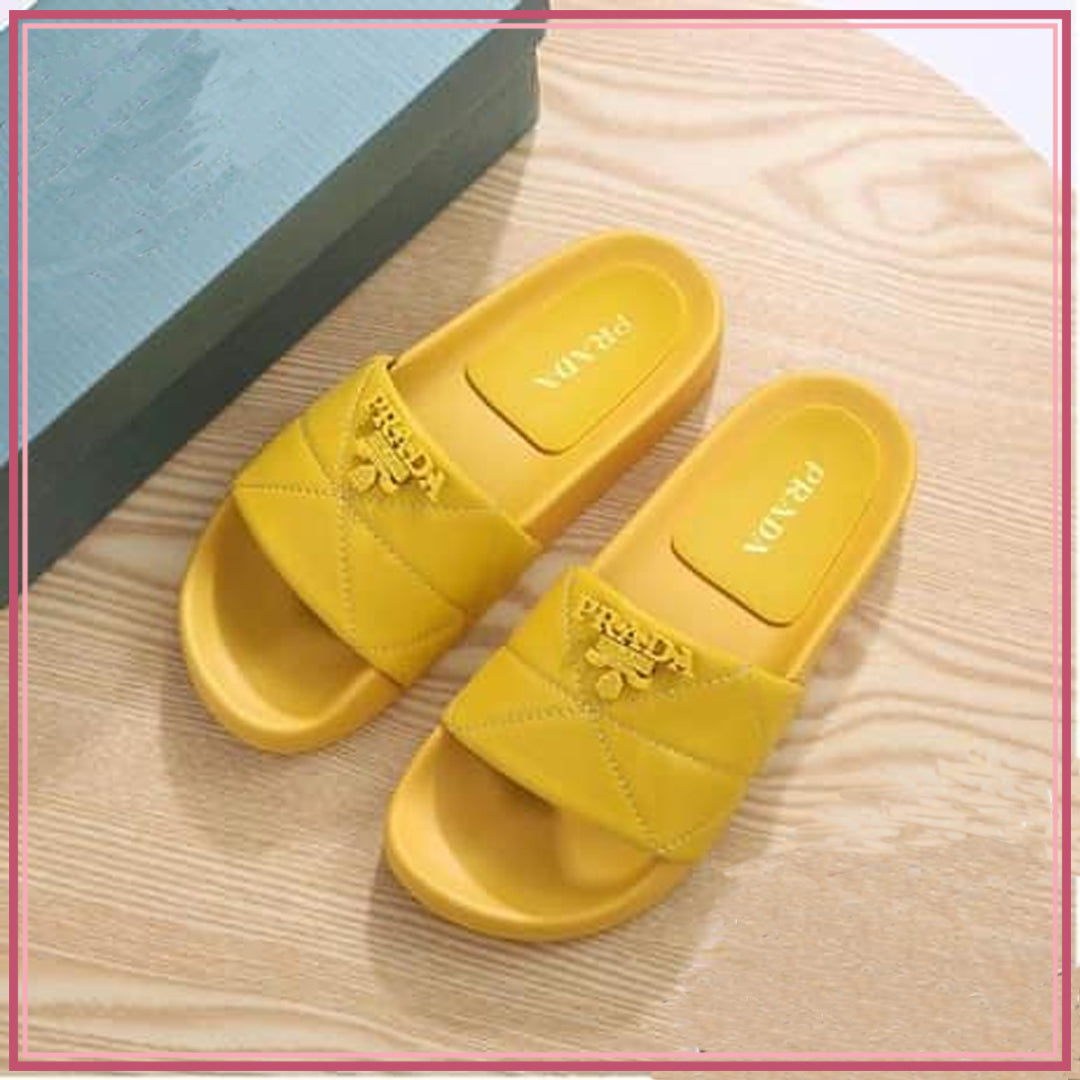 PRD68-P168 Comfort Slide Shoes StyleMoto Yellow 35 