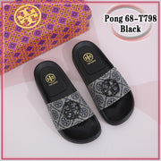 TB68-T798 Casual Slides Shoes StyleMoto Black 35 