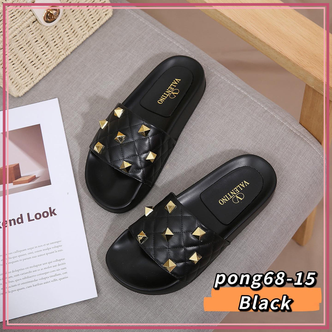 VAL68-15 Casual Slide Shoes StyleMoto Black 35 