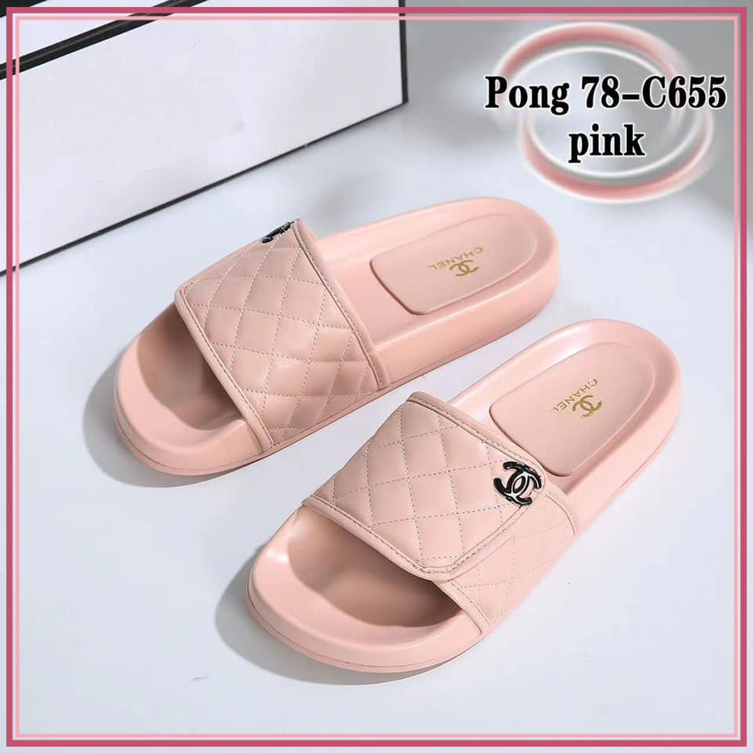 CC78-C655 Comfort Slide Shoes StyleMoto Pink 35 