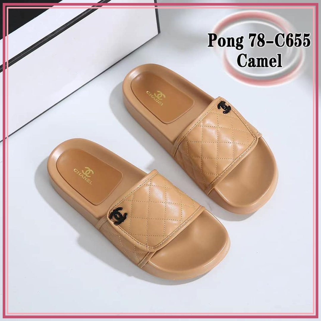 CC78-C655 Comfort Slide Shoes StyleMoto Camel 35 