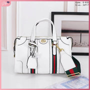 GG835 Handbag with Sling Handbags StyleMoto White 