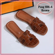 H888-6 Oran Croc-Effect Sandals Shoes StyleMoto Brown 35 