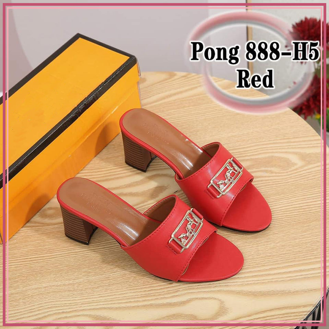 H888-H5 Casual 2-Inch Heels Sandals Shoes StyleMoto Red 35 